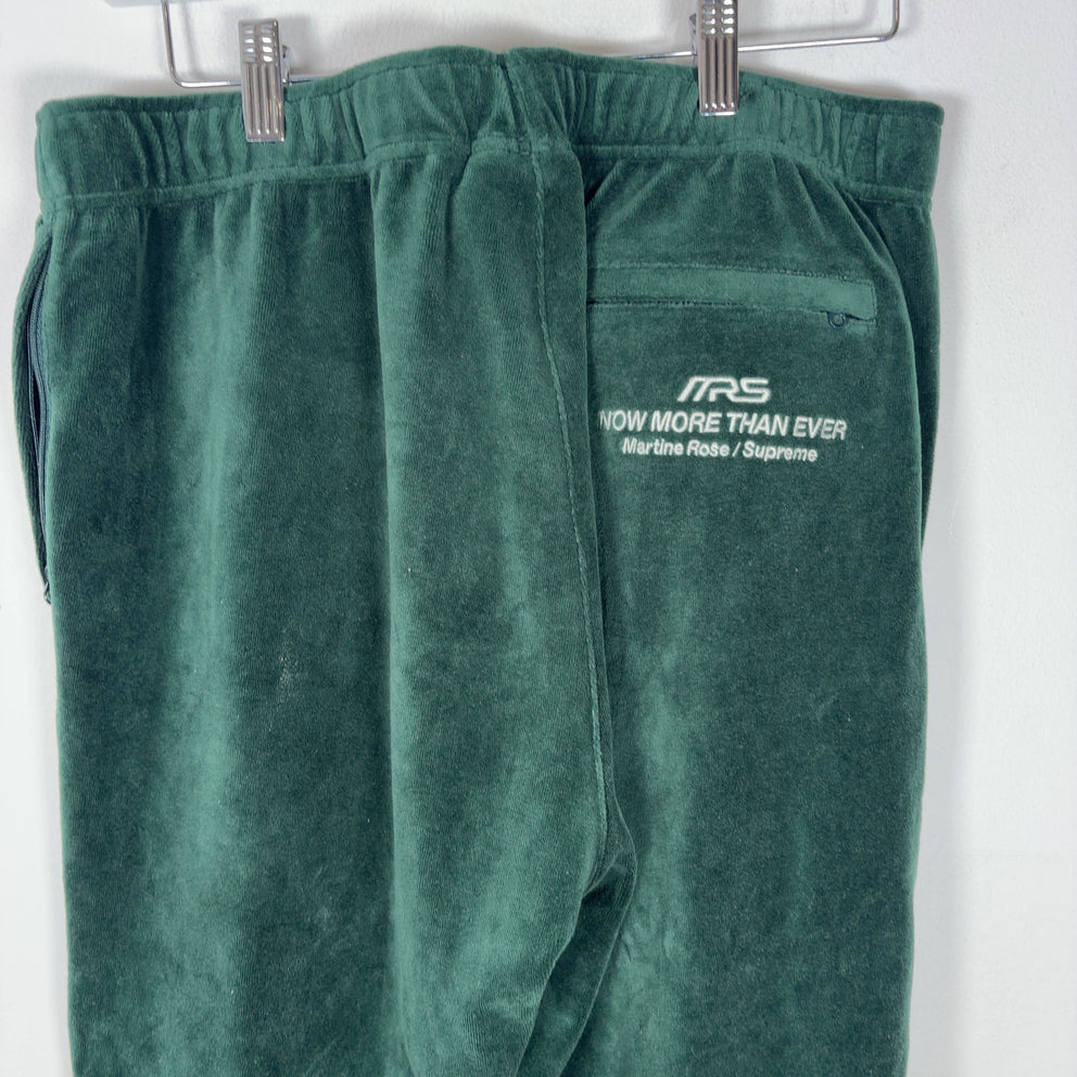 Martine Rose x Supreme Velour Striped Logo Track Sweatpants