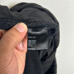 Amiri Black MA Bar Logo Sweat Shorts Size XL