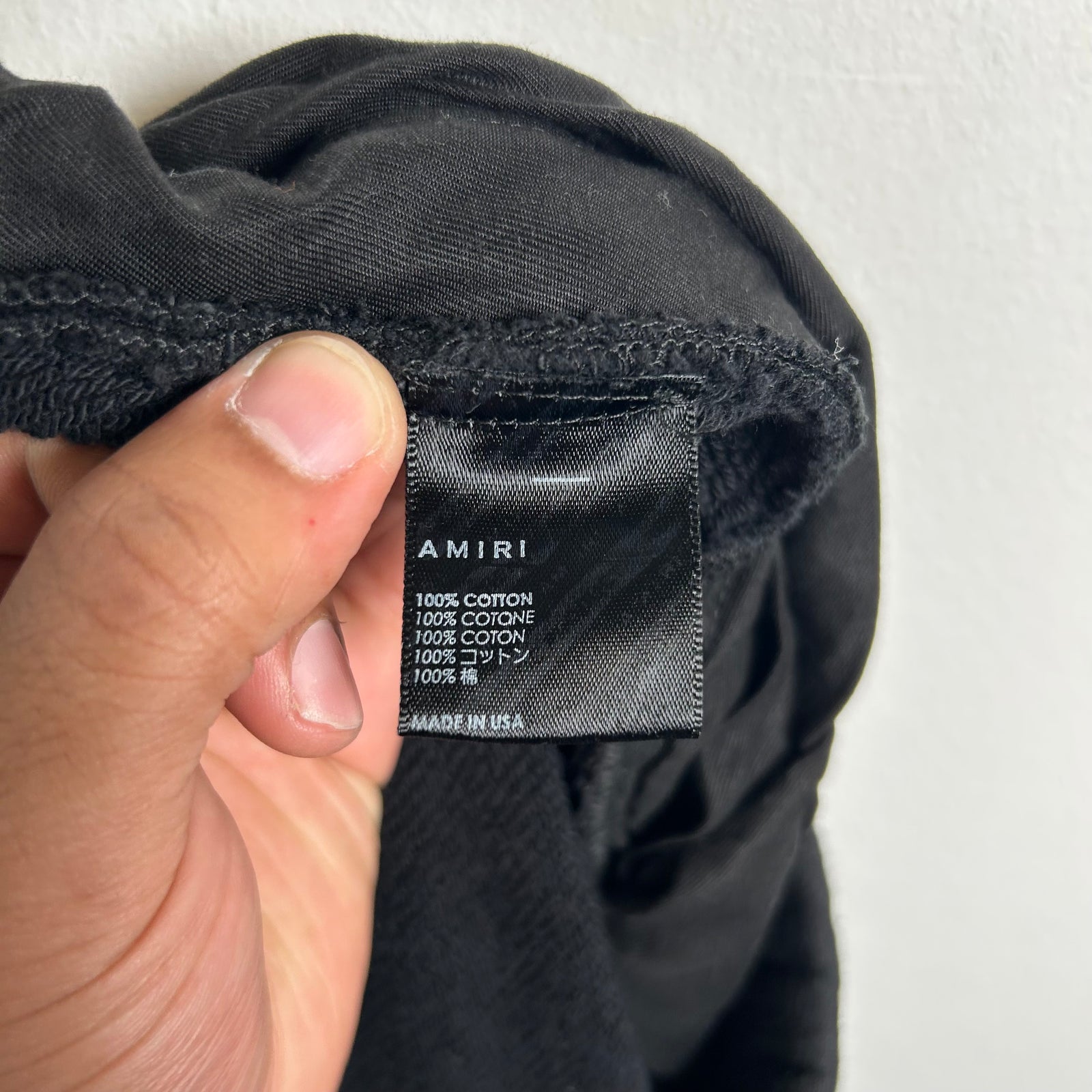 Amiri Black MA Bar Logo Sweat Shorts Size XL
