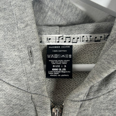 Number (N)ine 4-Pocket Grey Hoodie Size 3
