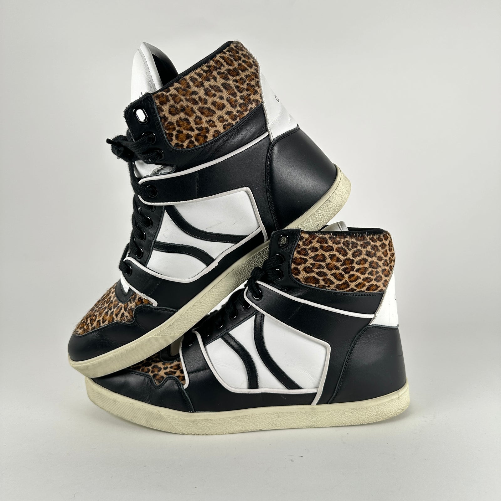 Celine Cheetah High Trainers Size 9