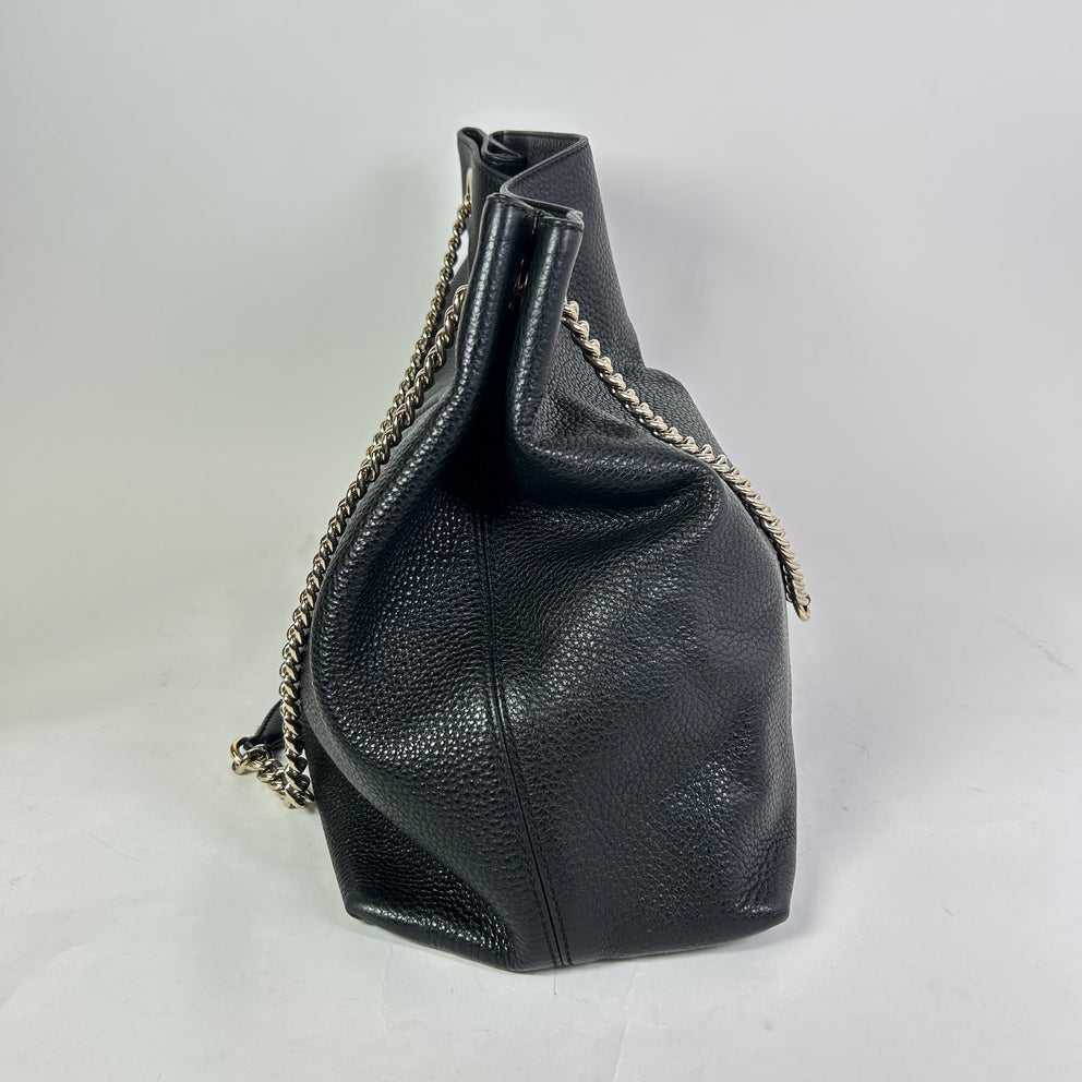 Gucci Soho Chain Pebbled Calfskin Bag