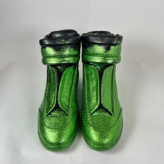 Maison Margiela Green Glitter Gradient High-Top Futures Size 46