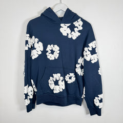 Denim Tears Navy Wreath Hoodie Size M