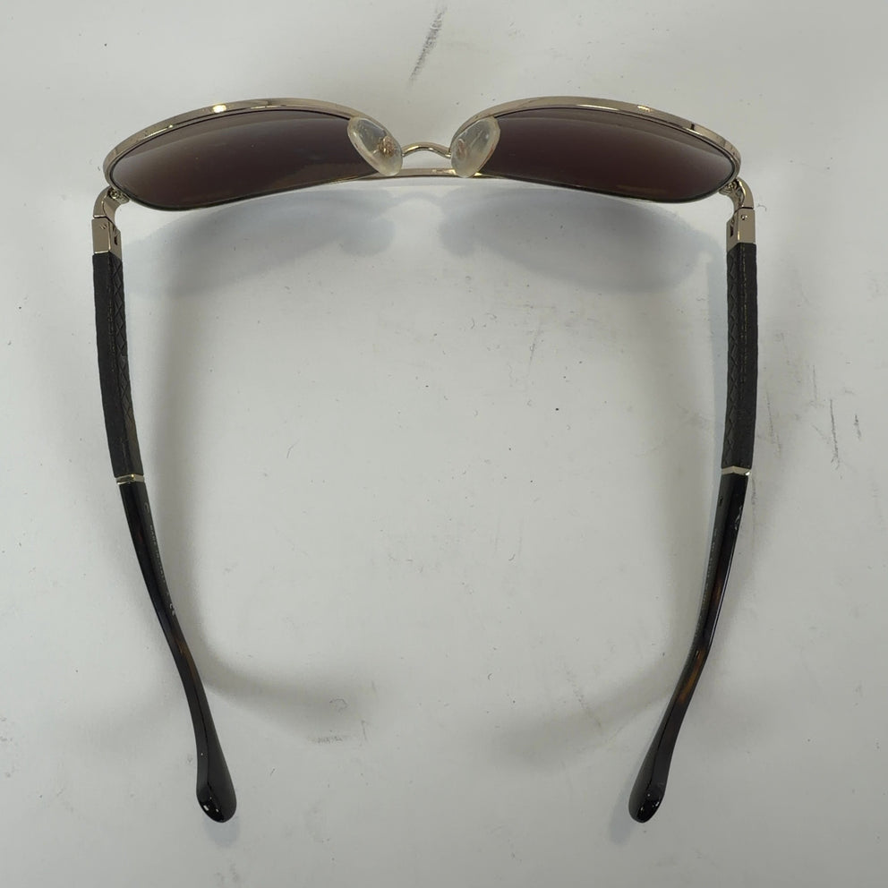 Chanel Lambskin Quilted CC Aviator Sunglasses
