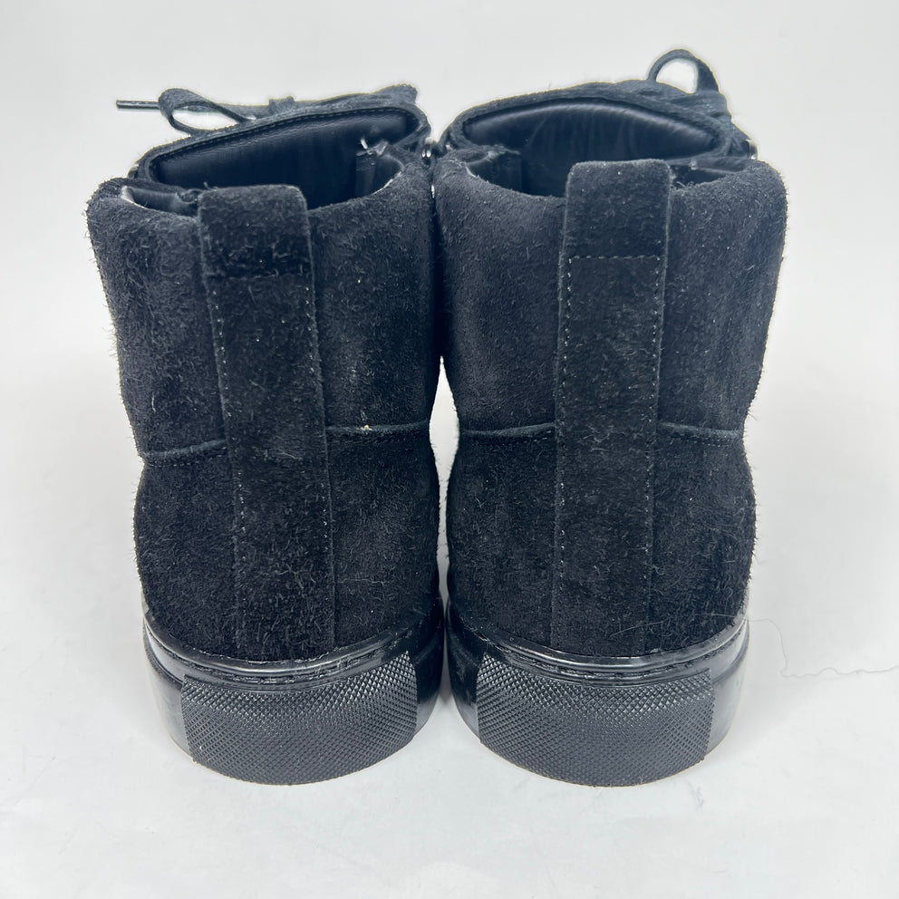 Balenciaga Black Suede Arena Sneakers Size 42