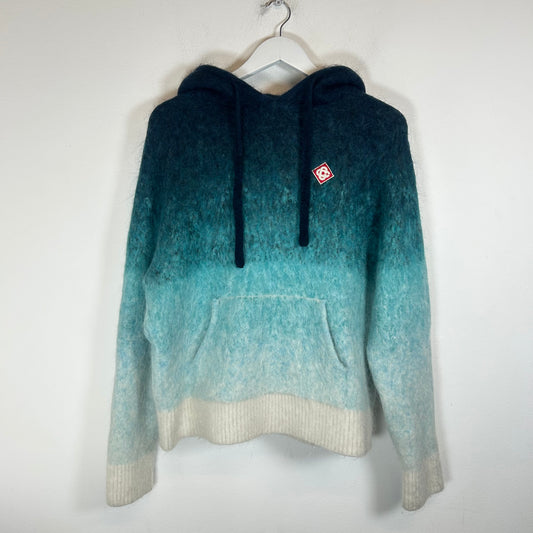 Casablanca Gradient Blue Mohair Hoodie Size L