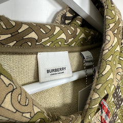 Burberry Green Camo 'TB' Monogram Hoodie Size XXL