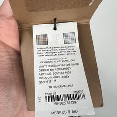 Burberry Grey TB Fisherman Hat