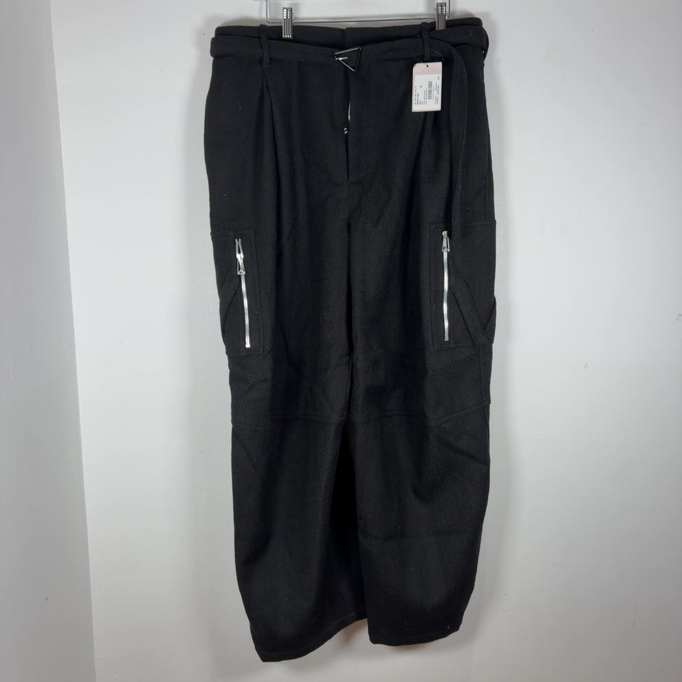 Bottega Veneta Herringbone Wool Cargo Pants