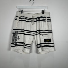 Stone Island x Supreme Blue Stripped Shorts Size S