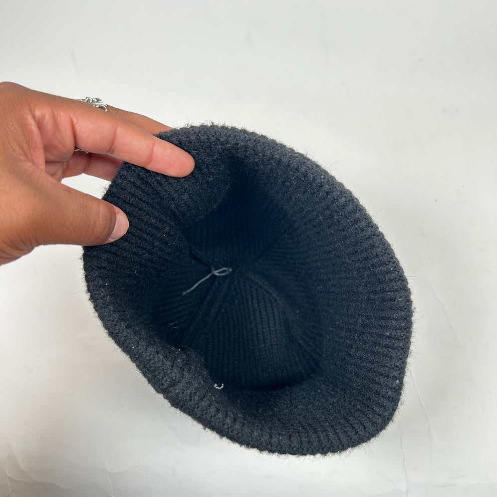 Moncler Black Logo Beanie