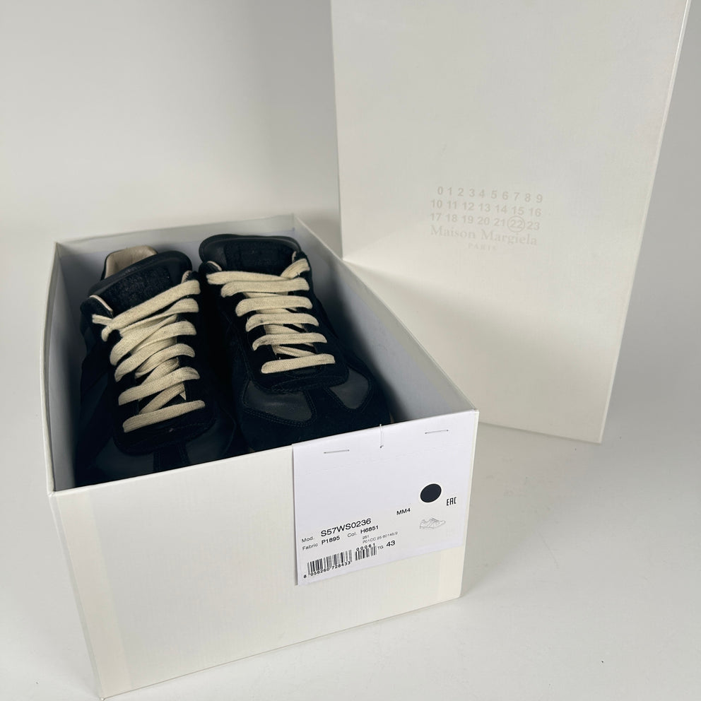 Maison Margiela Black Gum Sole Repilca Gats Size 43