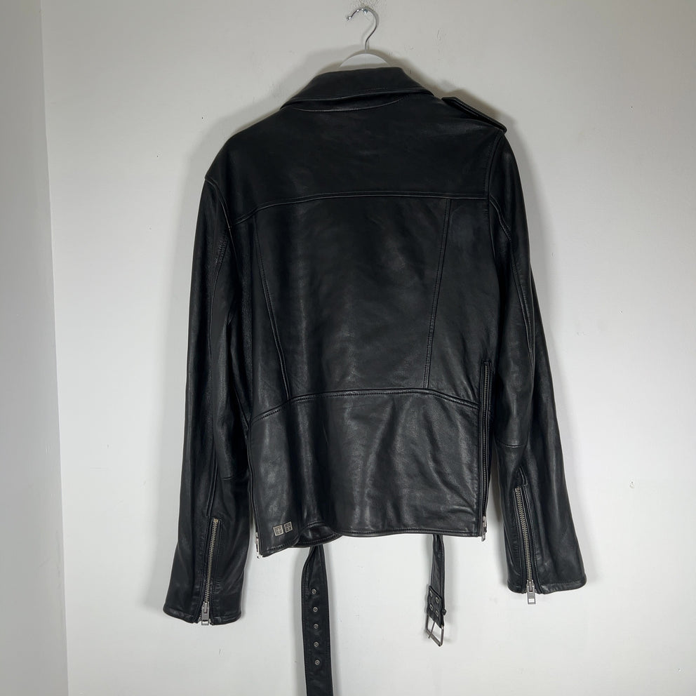 Ksubi 'Biker' Lambskin Leather Jacket