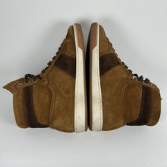 Saint Laurent SL/10H Court Brown Suede High Tops Size 41