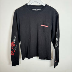 Chrome Hearts Matty Boy Black Stay Fast LS Tee Size S