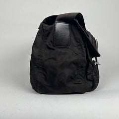 Prada Brown Messenger Buckle Bag