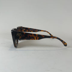 Palm Angels Large Square Tortoise Shell Frame Sunglasses