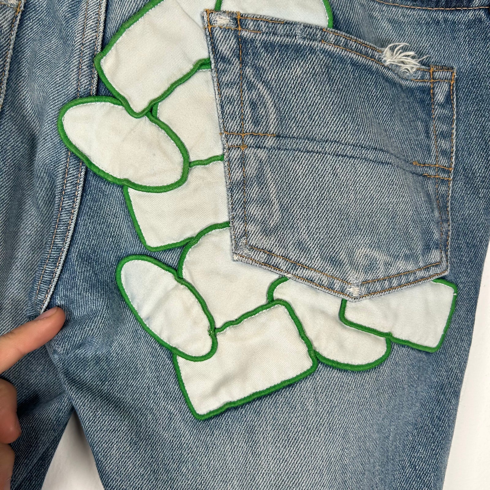 Undercover SS05 'But Beautiful' Graffiti Patch Denim Size 3