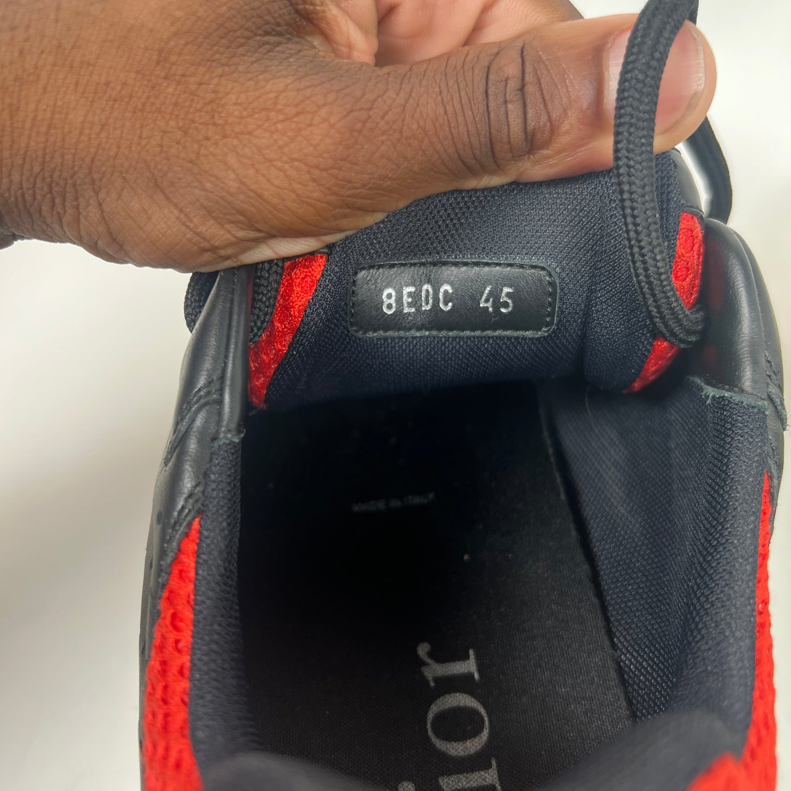 Dior Homme Black/Neon B22 Size 45