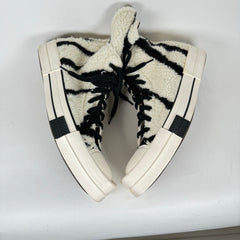 Rick Owens Converse Zebra TURBODRK Chuck 70 Sneakers Size 11