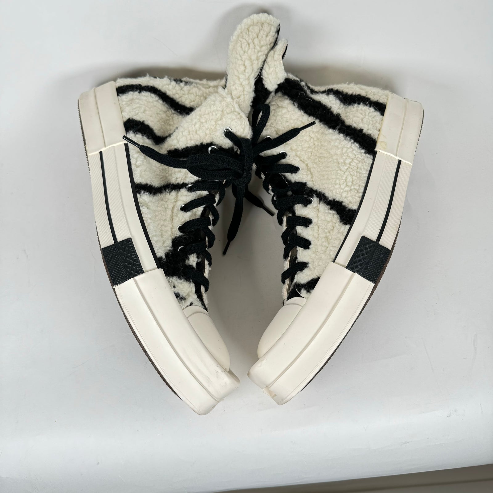 Rick Owens Converse Zebra TURBODRK Chuck 70 Sneakers Size 11