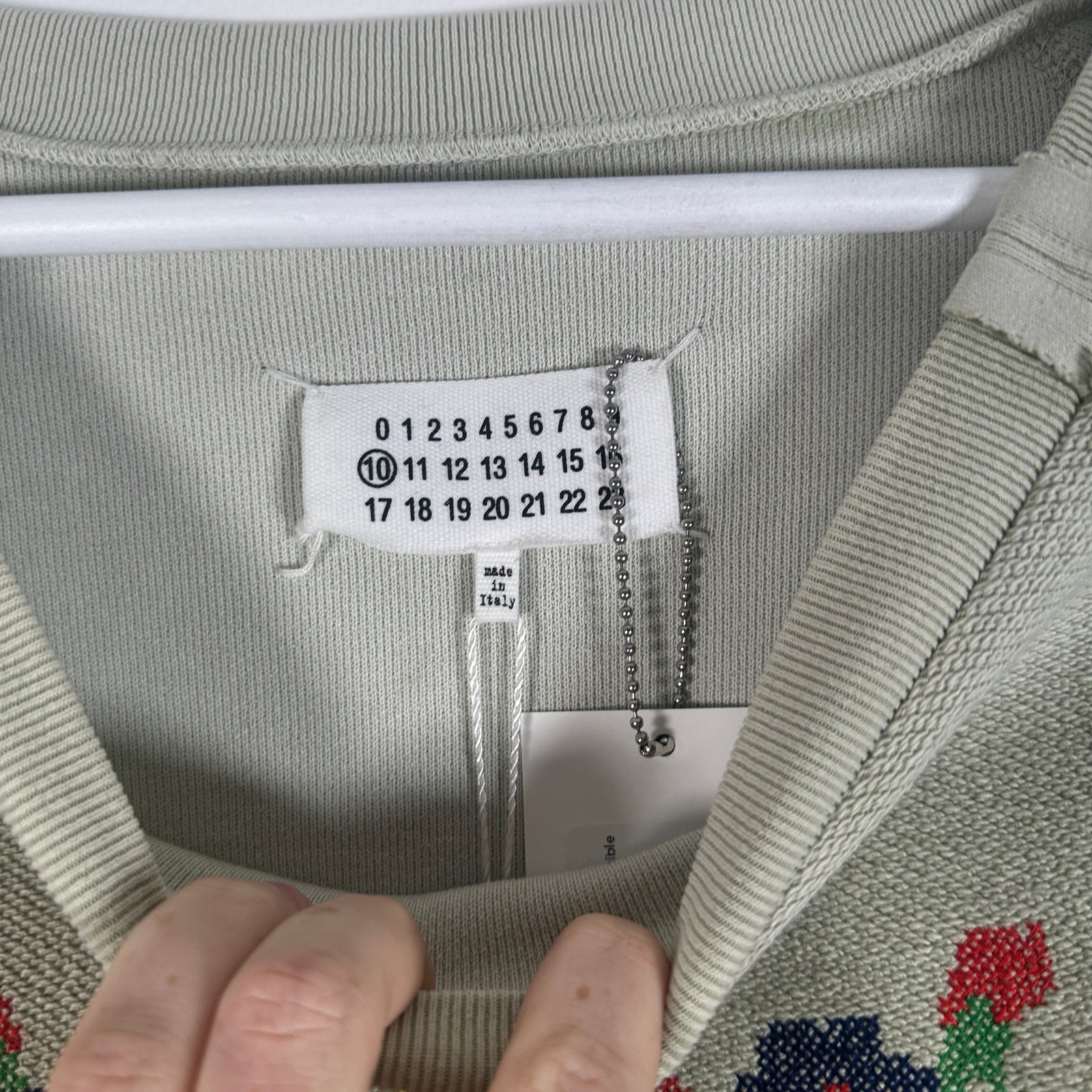 Maison Margiela 'What The Fuck' Reversible Crewneck Size 52