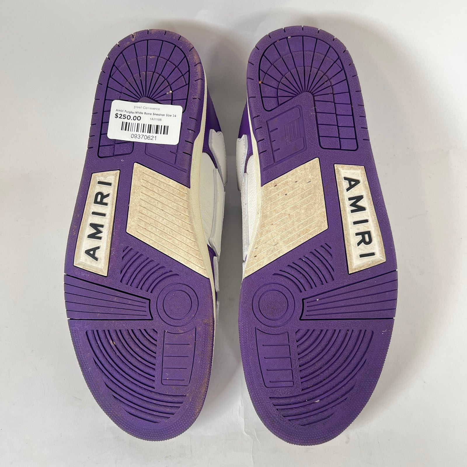 Amiri Purple Skel Low-Top Sneaker Size 47