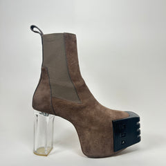 Rick Owens Dust Suede Kiss Heels Size 40.5