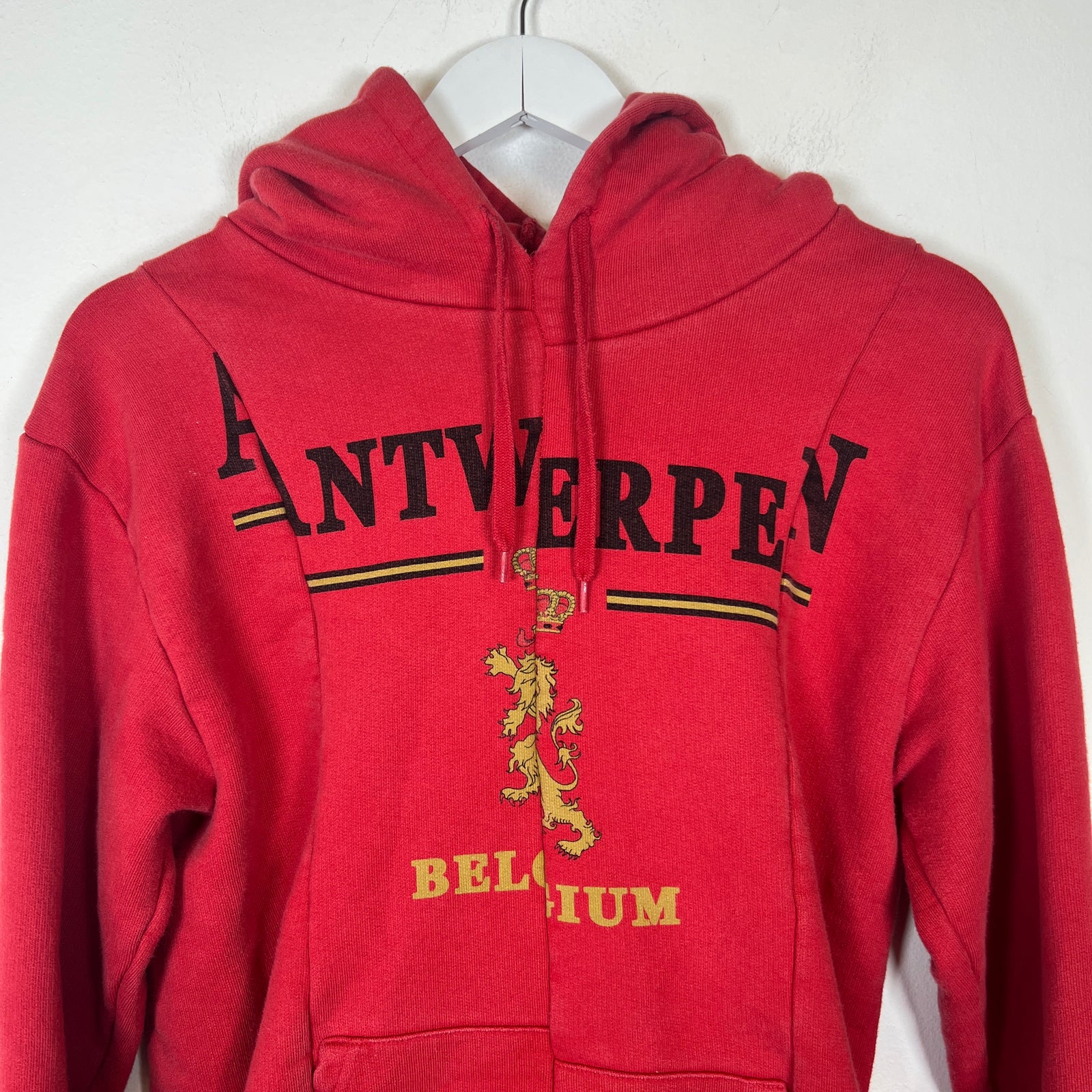 Vetements Red Antwerpen Cut Hoodie Size S