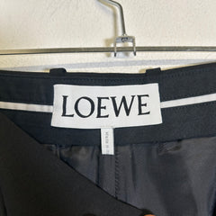 Loewe Black Wool Trousers Size 48