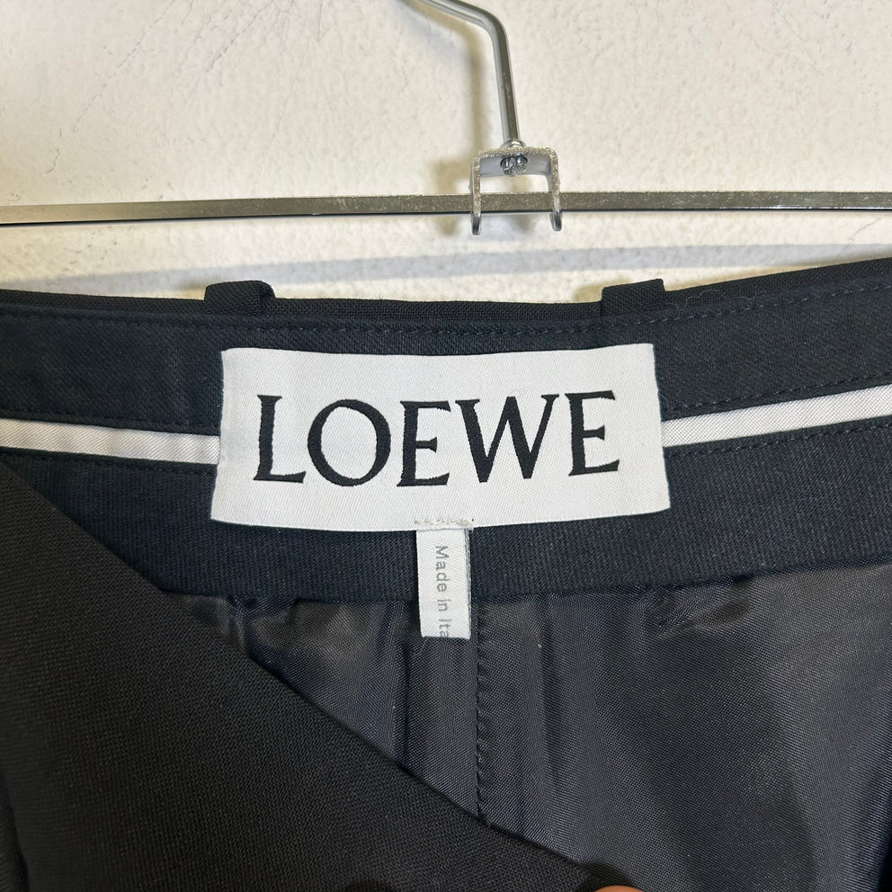 Loewe Black Wool Trousers Size 48