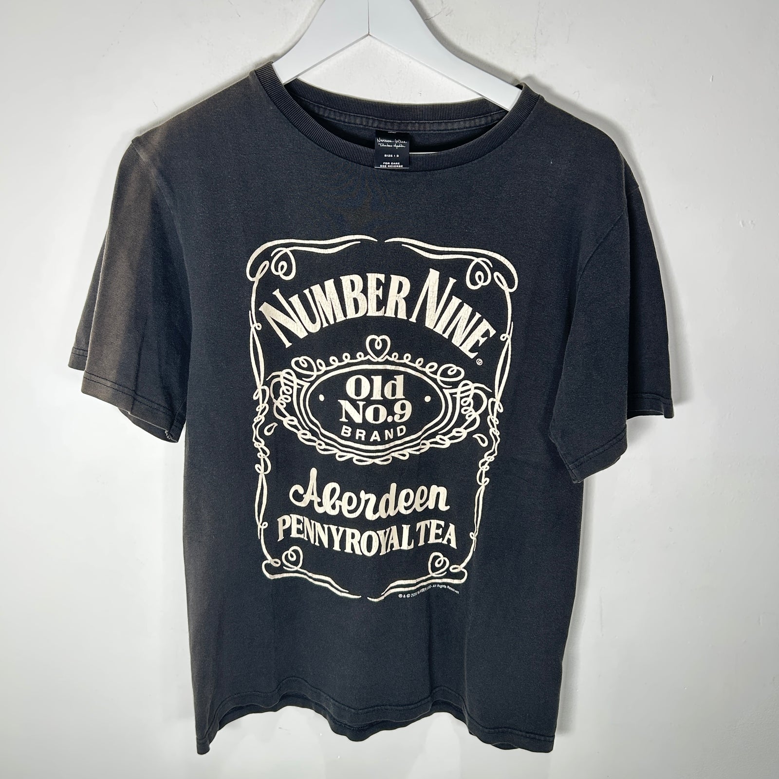 Number (N)ine Black 03 'Jack Daniels' T-Shirt Size 3