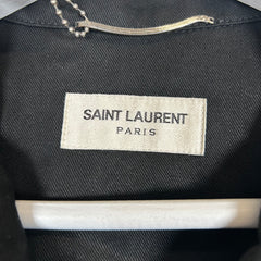 Saint Laurent Black Hunting Jacket Size 56