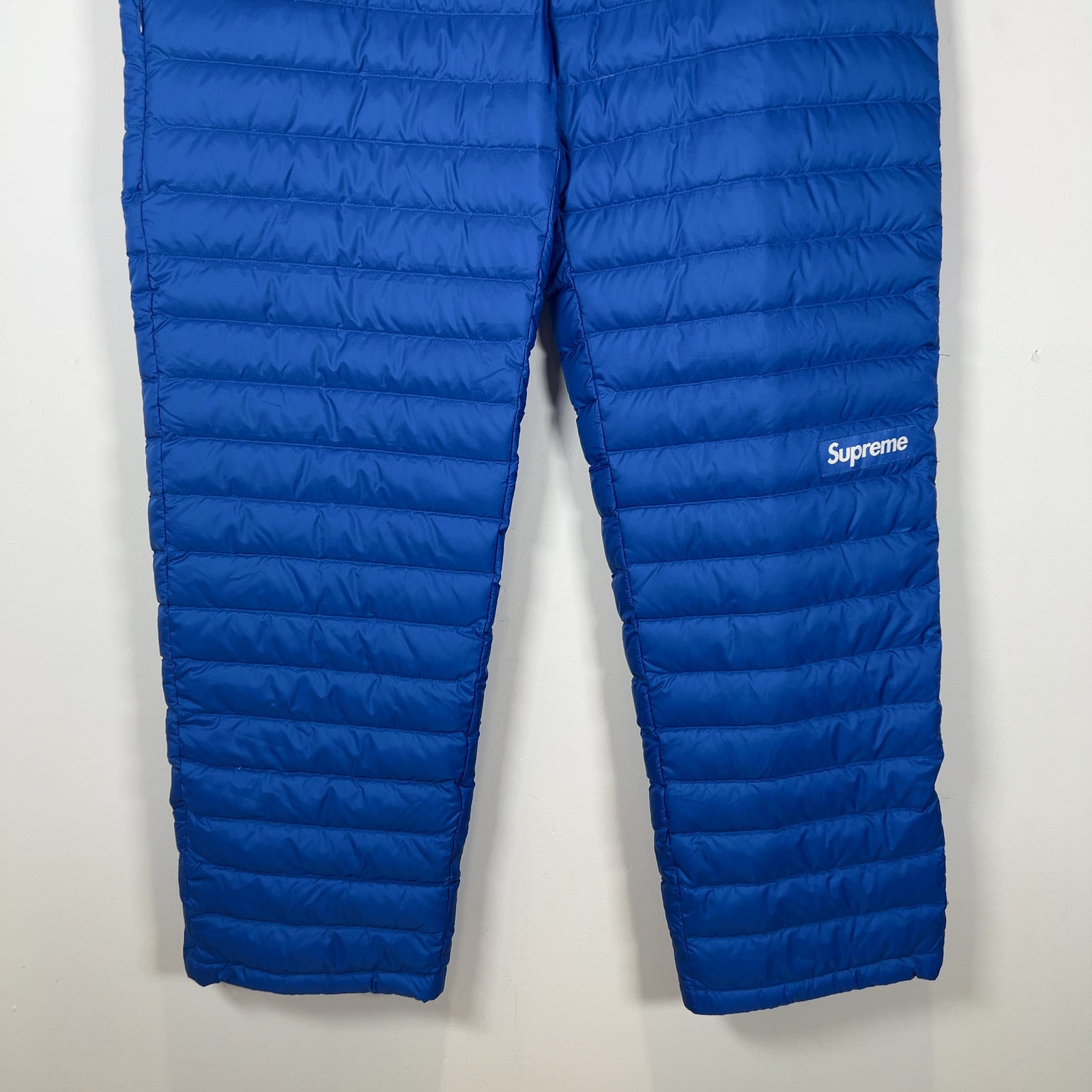 Supreme Blue Micro Puffer Sweatpants