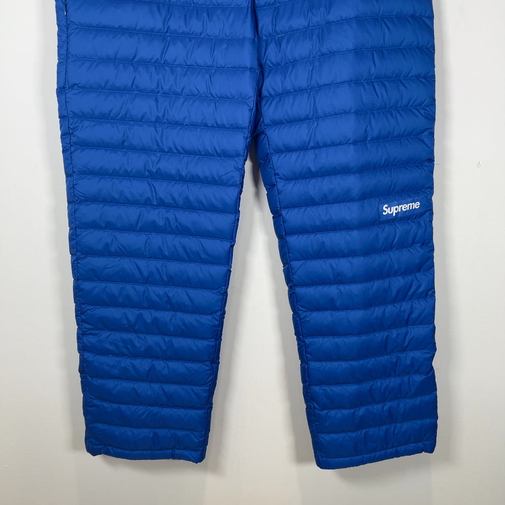 Supreme Blue Micro Puffer Sweatpants