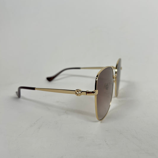 Gucci Gold/Purple Gradient Sunglasses