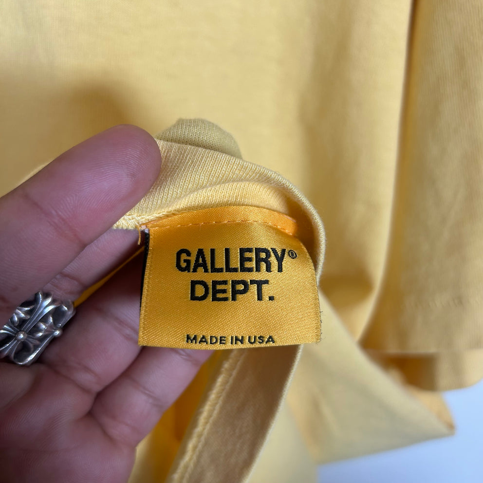 Gallery Dept Yellow Art That Kills T-Shirt Size XL