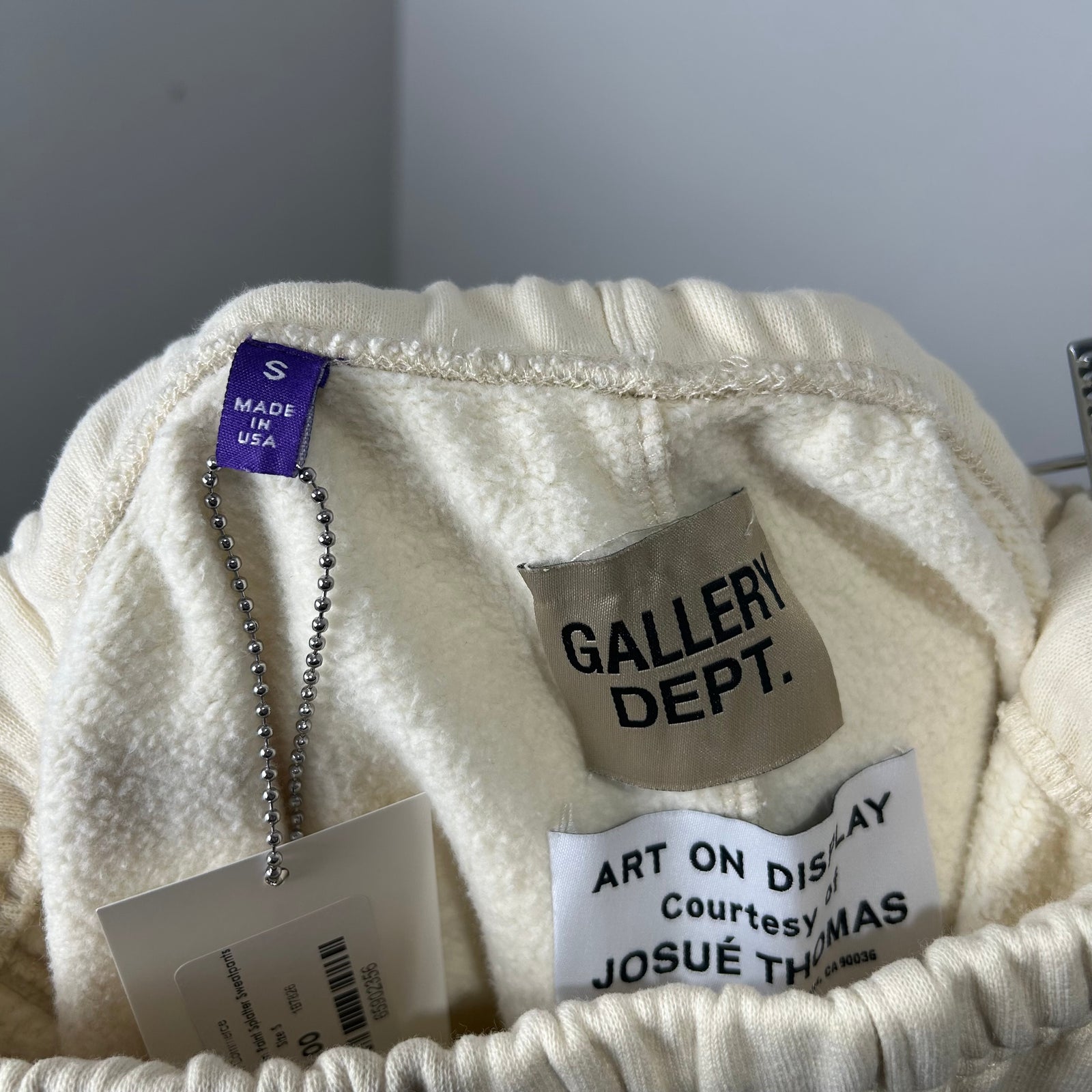 Gallery Dept. Cream Paint Splatter Sweatpants Size S