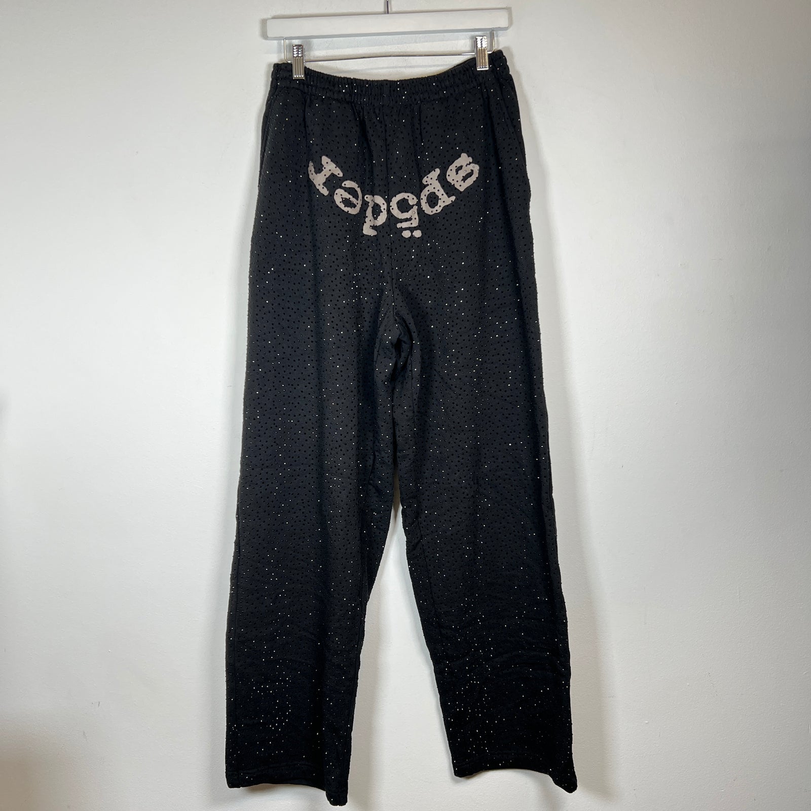 Sp5der Black VVS Sweatpants Size M