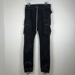 Rick Owens DRKSHDW Waxed Denim 'Mastadon' Cargo Pants