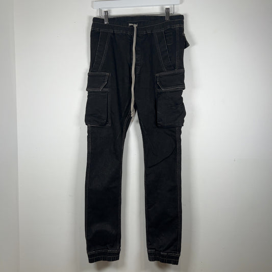 Rick Owens DRKSHDW Waxed Denim 'Mastadon' Cargo Pants