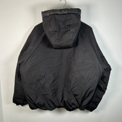 Louis Vuitton Black Flower Monogram Quilted Reversible Puffer Size 52