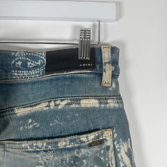 Amiri Light Wash Paisley Jeans Size 34