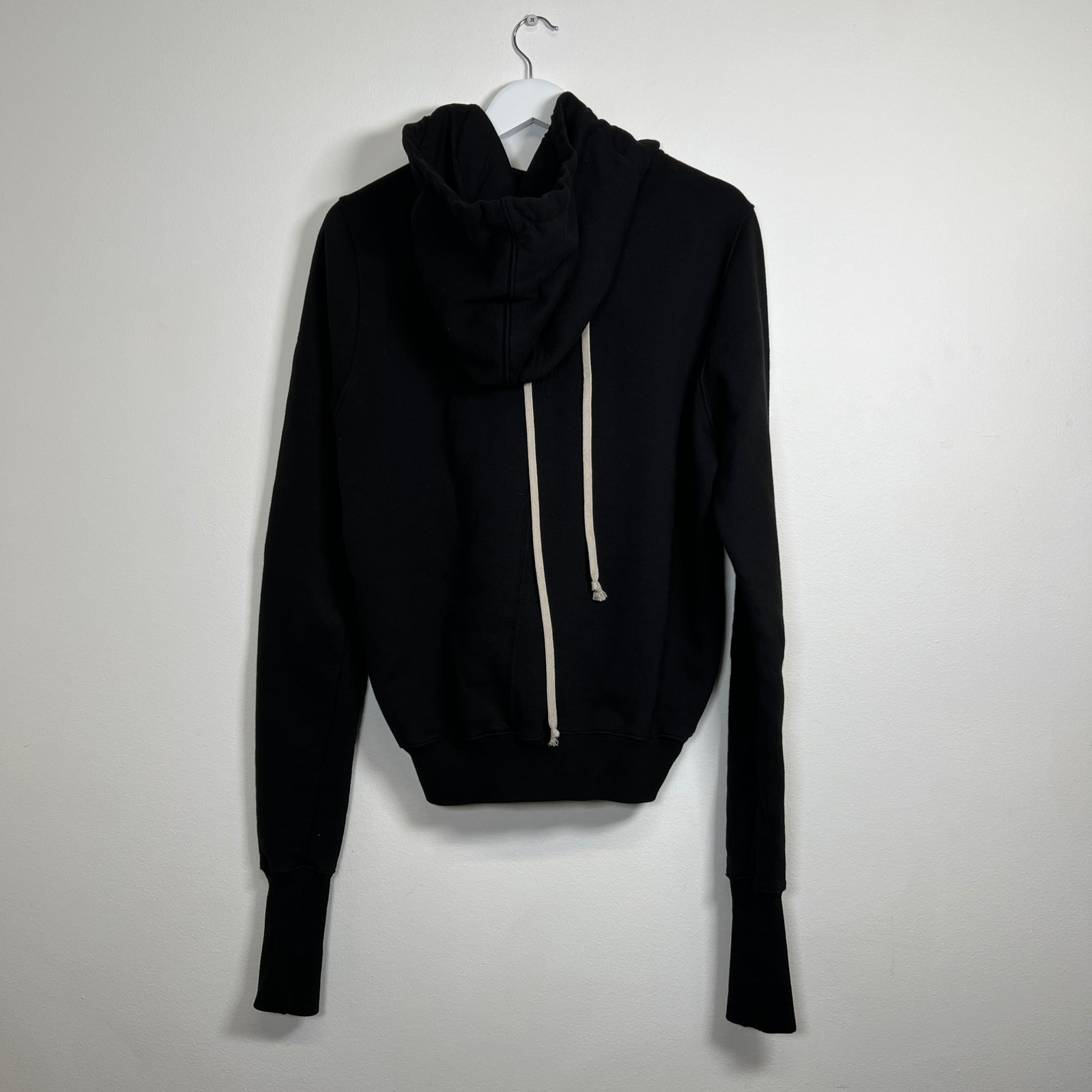 Rick Owens Black Gauntlet Hoodie Size M