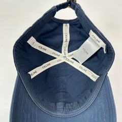 Celine Navy Initial Baseball Cap