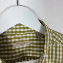Burberry Plaid Button-Up Shirt