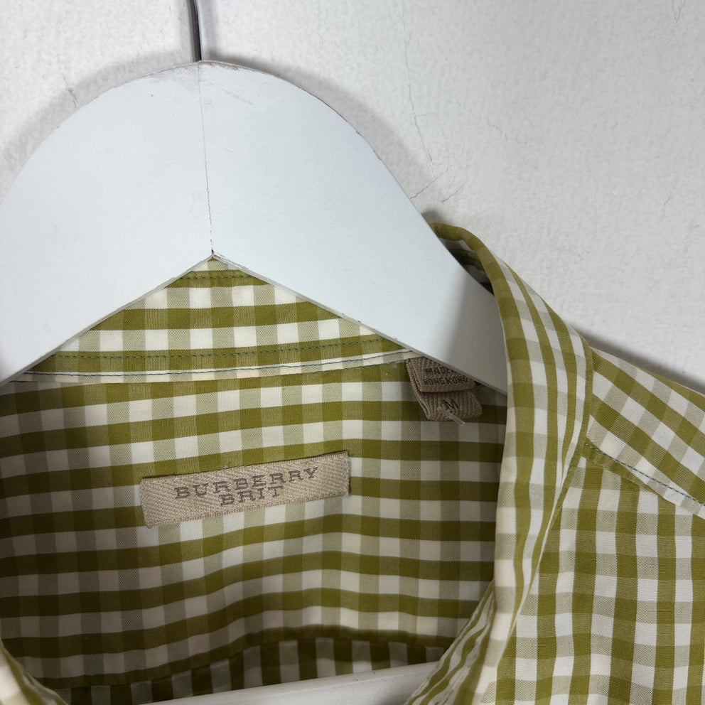 Burberry Plaid Button-Up Shirt