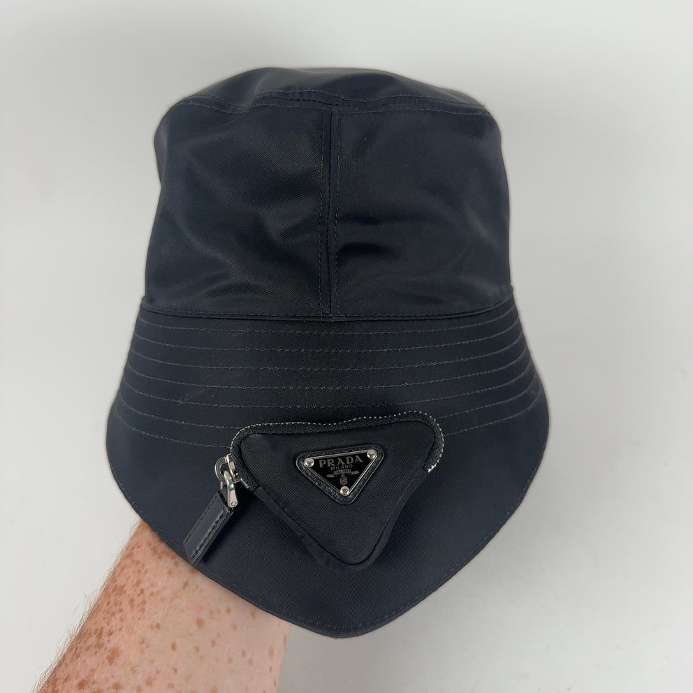 Prada Pouch Re-Nylon Bucker Hat