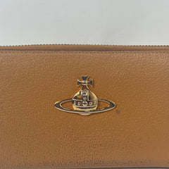 Vivienne Westwood Gold Orb Tan Wallet